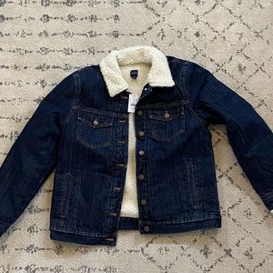 J. Crew Sherpa lined jean jacket